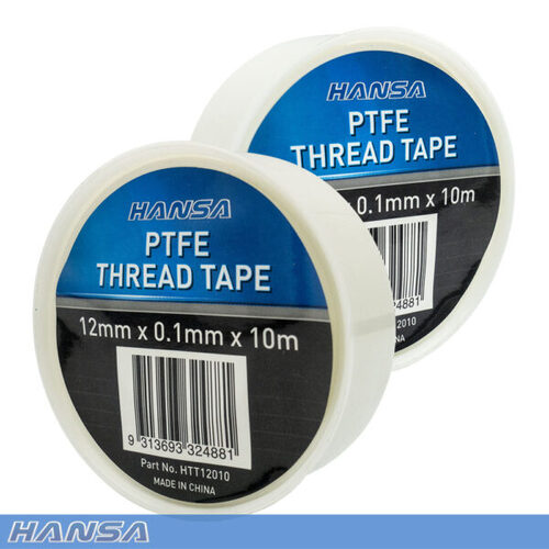 Hansa HTT12010 PTFE Thread Sealing Tape 12 x 0.1mm x 10m