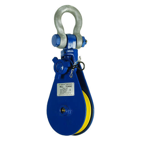 Austlift Snatch Block With Shackle Head 4T 115mm Suits 10-13mm Steel Rope Dia