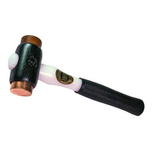 Thor 1080g Copper/Rawhide 38mm Hammer with Plastic Handle - TH212PH