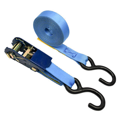 Austlift Ratchet Tie Down S Hook 25mm x 4.5m x 350kg (.35Tonne) LC