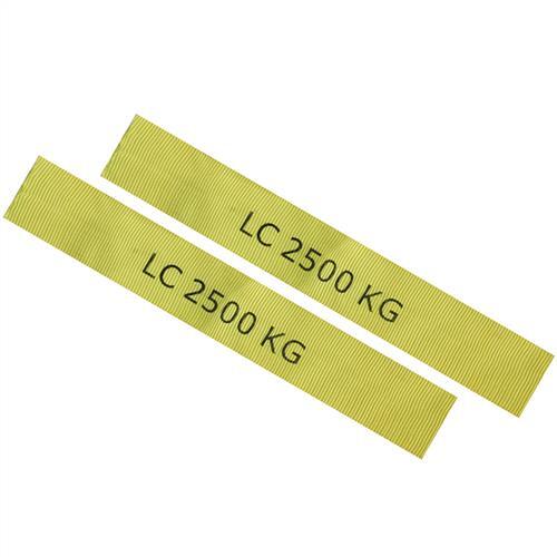 Austlift Protecting Yellow Sleeve 300 x 50mm for RTD - Marked LC 2500kg