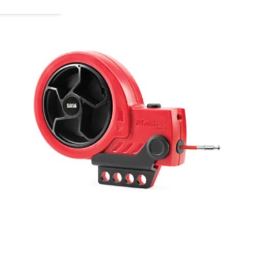 Master Lock Retractable Cable Lockout 2.7m x 3.3mm Red  Steel Core Cable