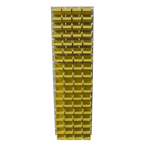 Ezylok LP4 Louvred Panel & 72 Pieces Size 6 Plastic Bin - Mixed Colour