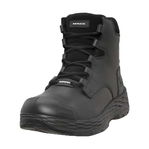 Mack Force Zip-Up Safety Boots, Black - UK/AUS Size 4