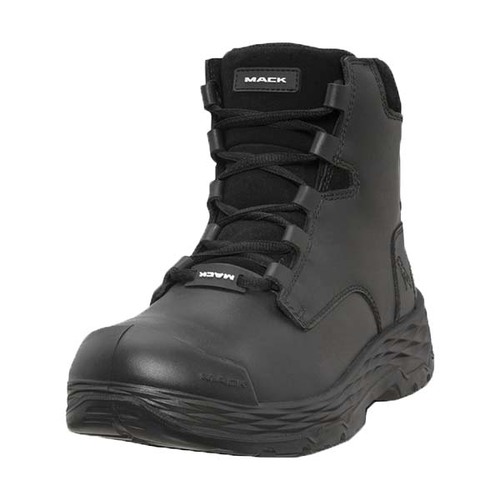Mack Force Zip-Up Safety Boots, Black - UK/AUS Size 6