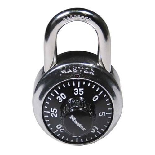Master Lock 1525-V629 48mm Dial Black General Security Solution Padlock