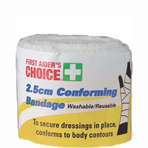 First Aiders Choice Conforming Bandage 2.5cm x 1.8m