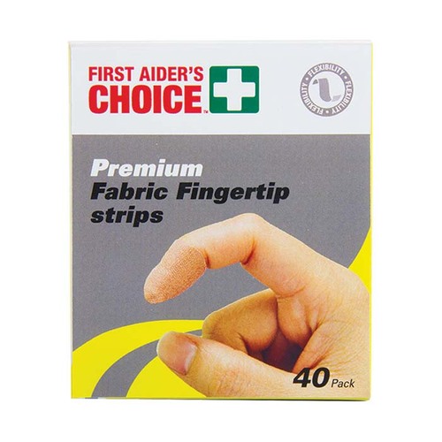 First Aiders Choice Fingertip Fabric Strip 42 x 72mm - 40/Pack