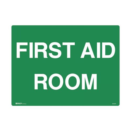 Brady Emergency Information Sign First Aid Room 900 x 600mm Metal