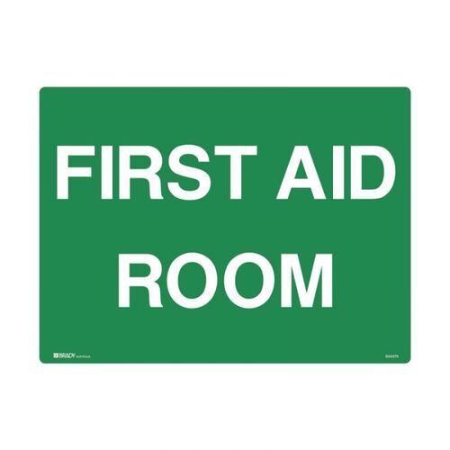 Brady Emergency Information Sign First Aid Room 300 x 450mm Polypropylene