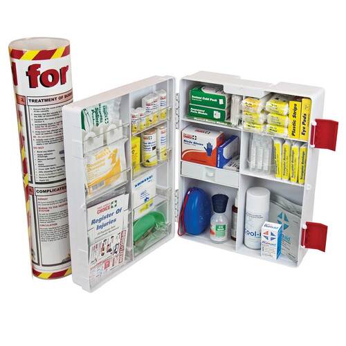Trafalgar Burns First Aid Kit Wall Mount (Plastic Case)