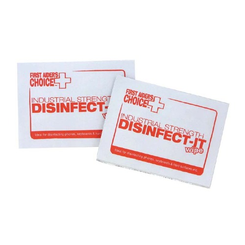 First Aiders Choice Disinfect-it Wipes - 100/Pack