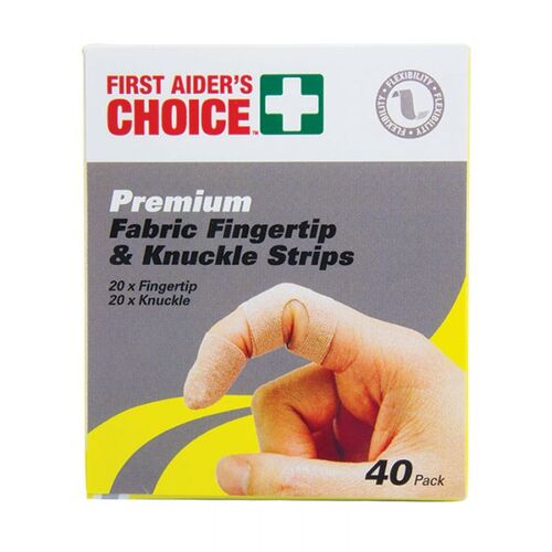 First Aiders Choice Finger and Knuckle Strip - 40/Pack
