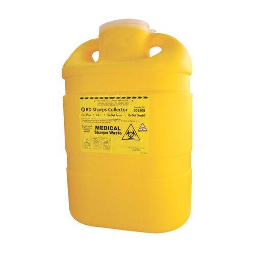 Brady Contaminated Waste And Sharp Disposal Bin 8L