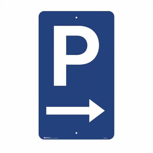 Brady "P" Arrow Right 450 x 750mm C2 Ref Aluminium