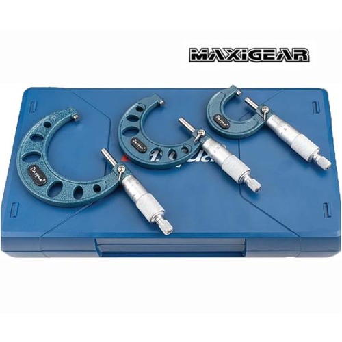 Maxigear Outside Micrometer 0 - 75mm Range 0.01" Graduation