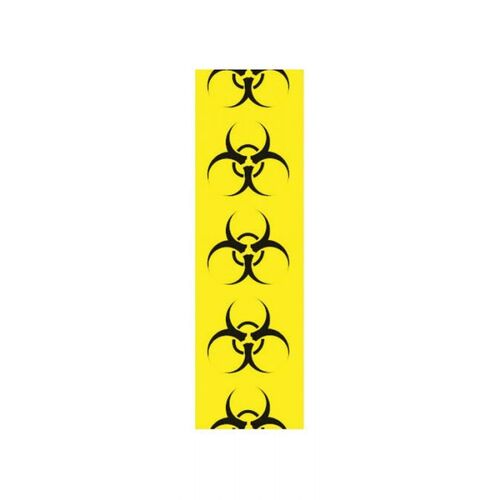 Brady Supplementary Marker Biological Hazard Sign 25 x 200mm - 10/Pack