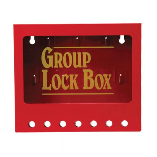 Brady Wallmount Group Lock Box 7 Hole 203 x 178 x 57mm
