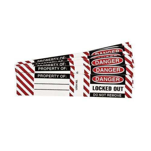 Brady Steel Padlock Danger Label - 6/Pack
