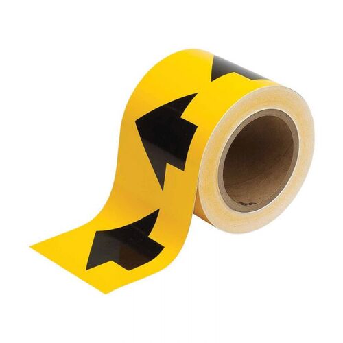 Brady Arrow Tape 100mm x 27m - Black/Yellow