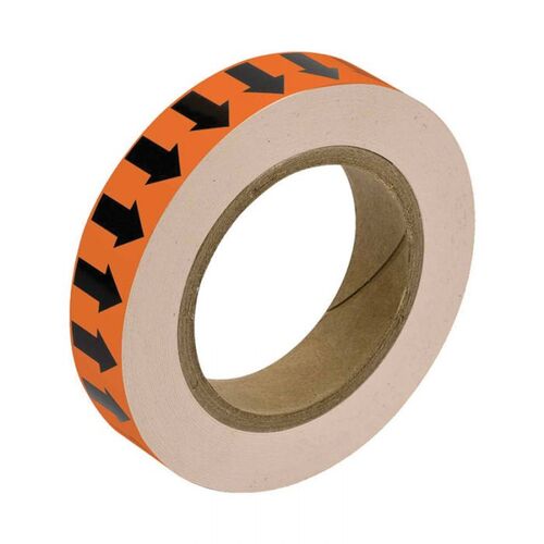 Brady Arrow Tape 25mm x 27m - Black/Orange