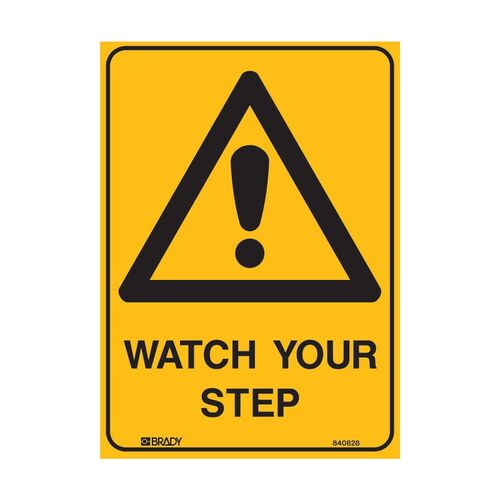 Brady Watch Your Step 600 x 450mm UltraTuff Metal