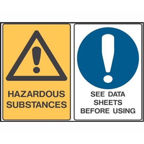 Hazardous Substances/See Data Sheets Before Using 600 x 450mm Polypropylene