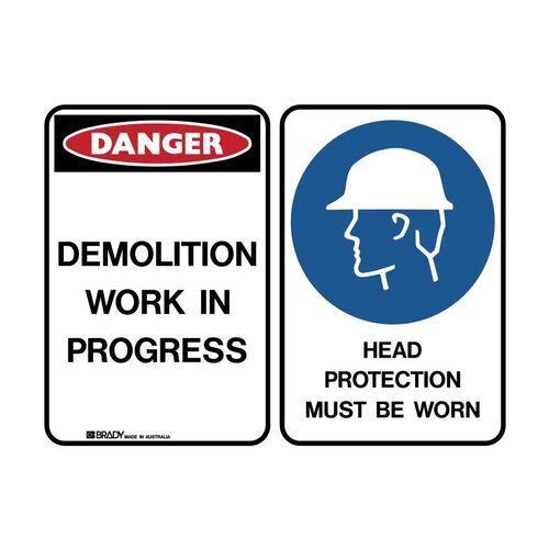 Brady  Demolition/Head Protection 450 x 300mm Polypropylene