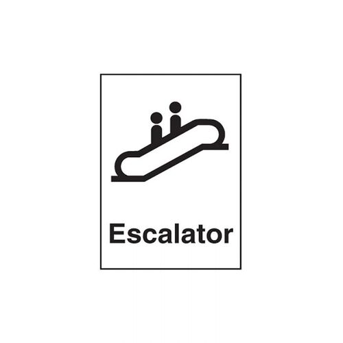 Brady Public Area Sign - Escalator 300 x 450mm Metal