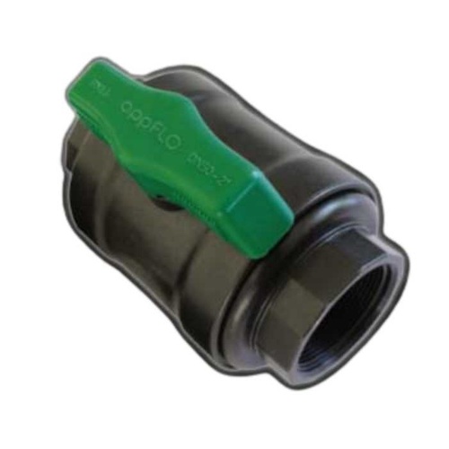 AAP 15mm, 1/2" Muti-Purpose Full Flow GRPP Ball Valve Green Handle VWPOLY15