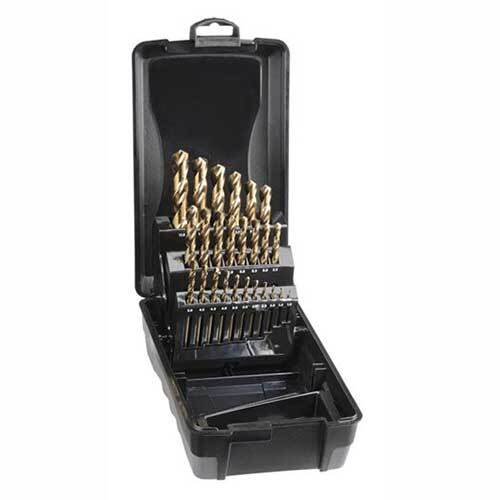 Saber 8012-M6 HSS-Co5 (Cobalt) Jobber Drill Set - ABS Plastic, 25 Pieces
