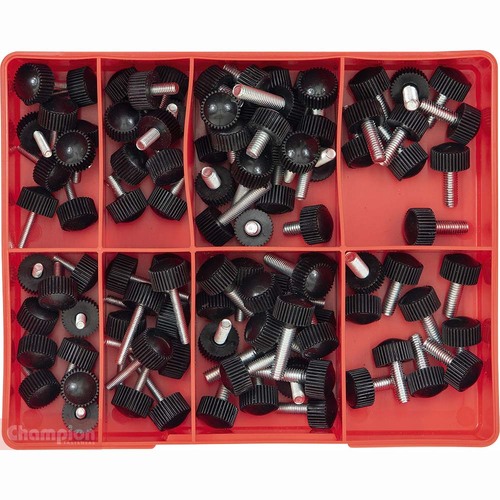 Champion Metric Round Knurled Thumb Screw  Zinc Plated Assortment - CA275