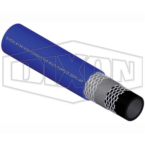 Dixon 10mm x 100m Rubber Multi-Purpose Non-Conductive Hose Blue A104010BL100