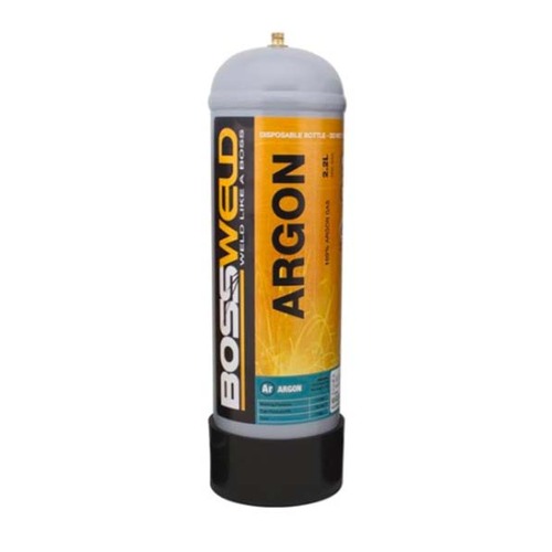 Bossweld 2.2L Argon Disposable Gas Bottle