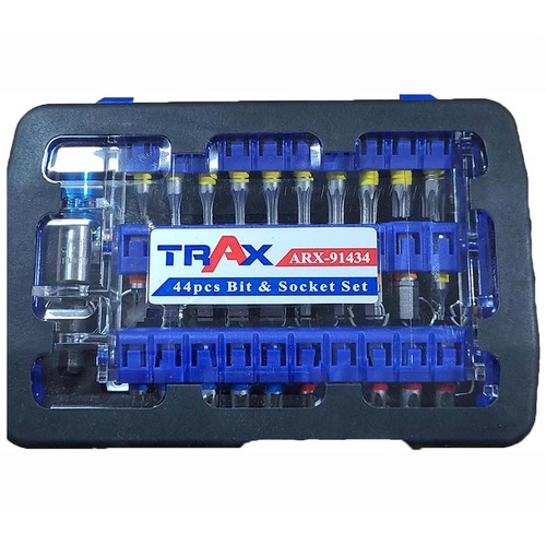 Trax ARX-91434 Bit & Socket Set, 44 Pieces