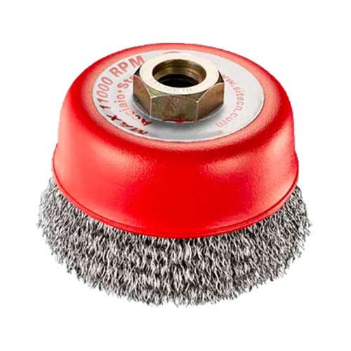 SIT Brush Cup Crimped Steel 90mm x M14 T90 - Pack of 18