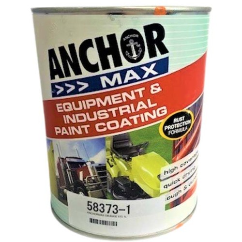 Anchor Max High Gloss Enamel Paint Orange X15 (Electrical) 1L