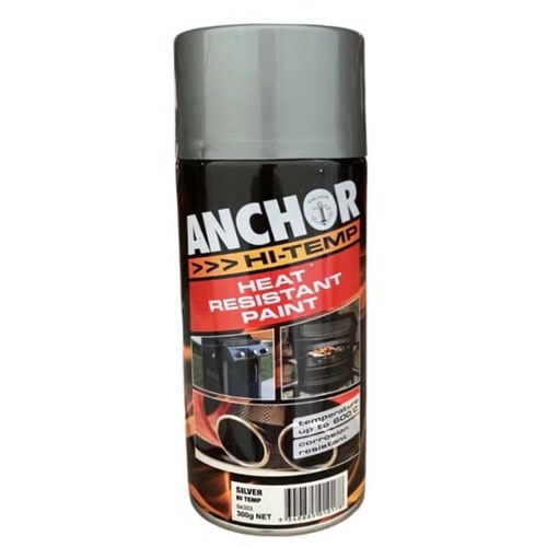 Anchor Hi Temp Heat Resistant Paint Silver 300g