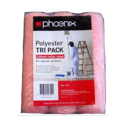 Phoenix Polyester Roller Cover 230mm - 3/Pack