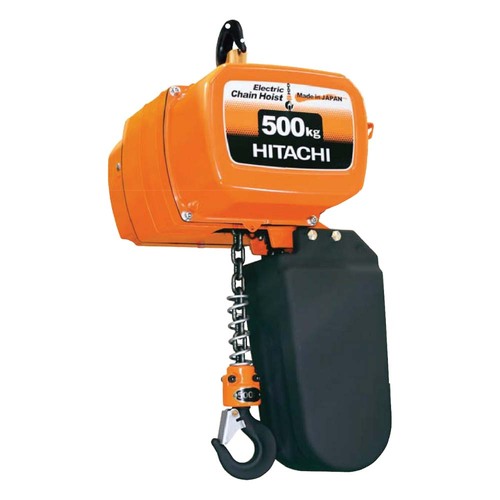 Hitachi 500kg Electric Chain Hoist - Three Phase Single Speed HEH050L