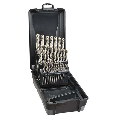 Saber 8003-F3 HSS Bright Finish Jobber Drill Set 1/16" - 1/2", 29pieces - ABS