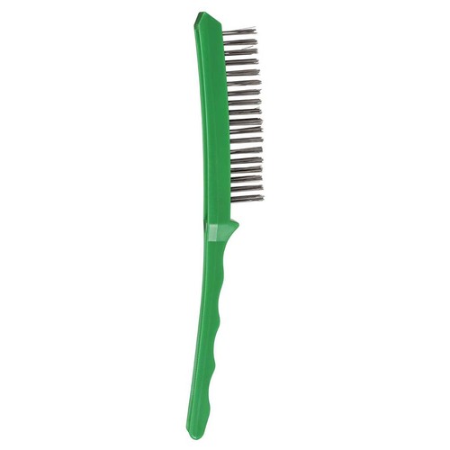 Bordo 5175-SS-4R 0.35mm 4x18 Rows Stainless Steel Wire Long Plastic Handle Brush