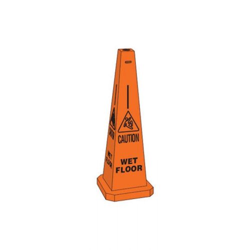 Brady Safety Traffic Cone Wet Floor 89cm Orange