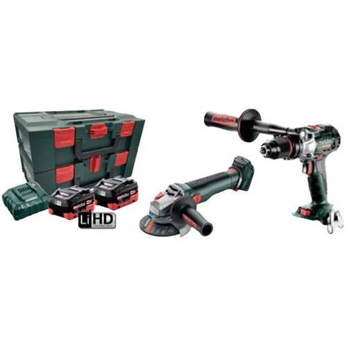 Metabo 18V Brushless Cordless Hammer Drill & Angle Grinder Kit - AU68204550