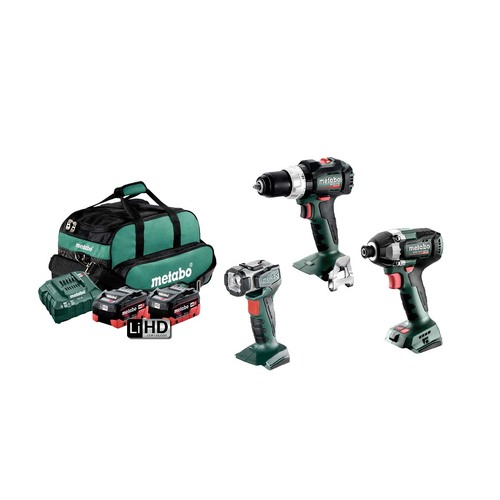 Metabo MET18BL3SB2HD5.5CW 18V 5.5Ah Brushless 3 Piece Combo Kit - AU68300650