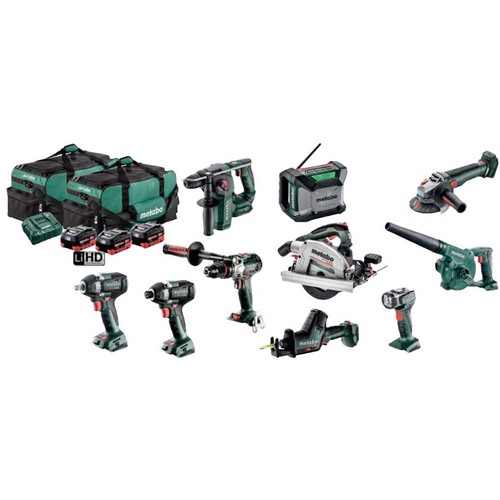 Metabo MET18MX10LB3HD5.5GS Brushless 10 Piece Cordless 18V Battery Combo Kit - AU69000210