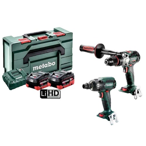 Metabo 18V 4.0Ah Brushless LTX Hammer Drill & Impact Wrench Kit - AU68201840