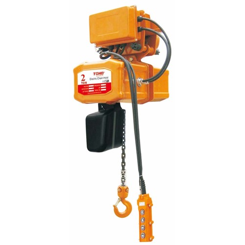 Toho TECH0206-ET 2T 6m 240V Single Phase Electric Chain Hoist With Electric Trolley