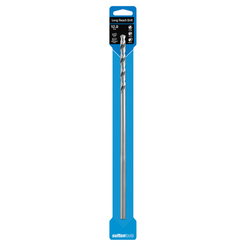Sutton D2171200 Extra Long Reach Drill Bit 12mm High Speed Steel