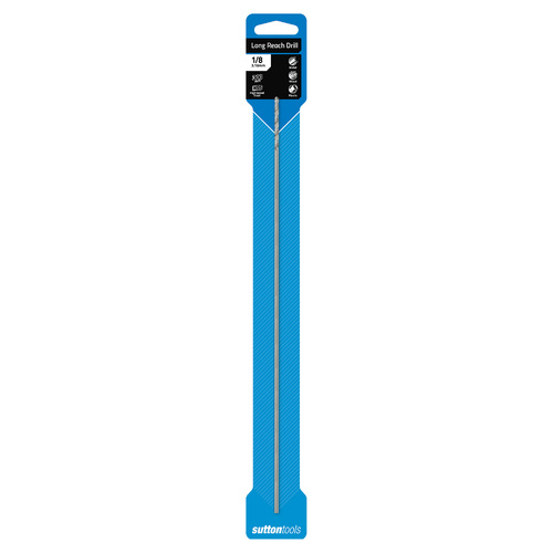 Sutton  D2170318 Extra Long Reach Drill Bit 1/8" (3.18mm) High Speed Steel